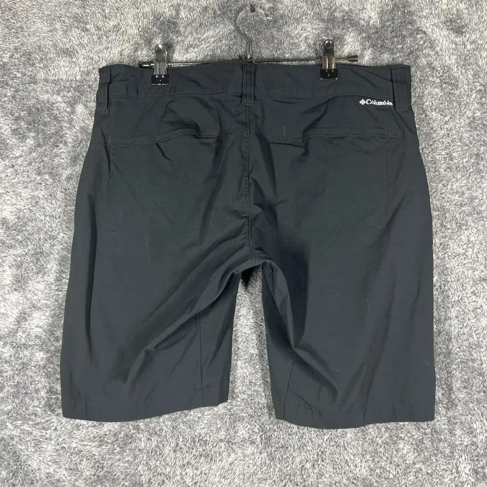 Columbia Shorts Womens 12 Black Bermuda Softshell 33 Waist 9 Inseam Pockets